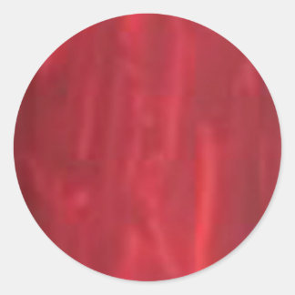 Deep Red - Artist Created Acrylic Look Runder Aufkleber