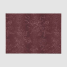 Deep Red Burgundy Floral