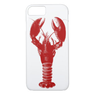 Deep Red Lobster auf Weiß Case-Mate iPhone Hülle