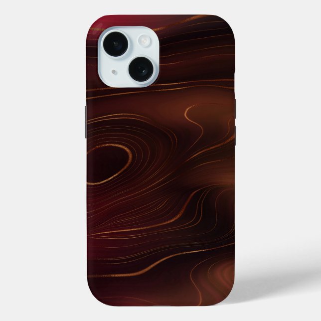 Deep Red Marble iPhone & Samsung Handy Fälle Case-Mate iPhone Hülle (Rückseite)