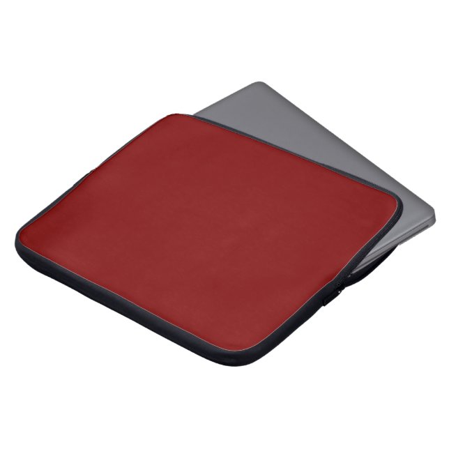 Deep Red Solid Color Laptop Ärmel Laptopschutzhülle (Vorne Oben)