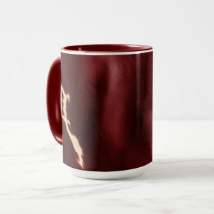 Deep Red Südwest Cowhide Tasse