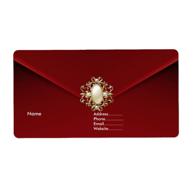 Deep Red Velvet Pearl Jewel (Vorne)