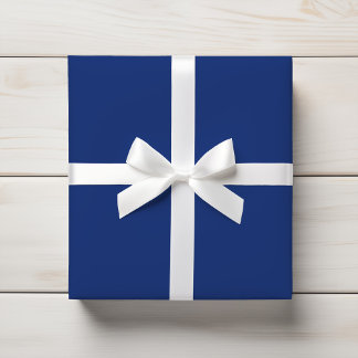 Deep Rich Denim Royal Blue Solid Geschenkpapier