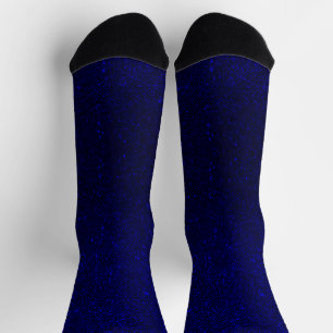 Deep Rich Navy Blue Shiny Shimmer Glitzer Socken