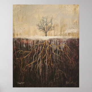"Deep Roots" Originalkunst von Beth Morrell Poster