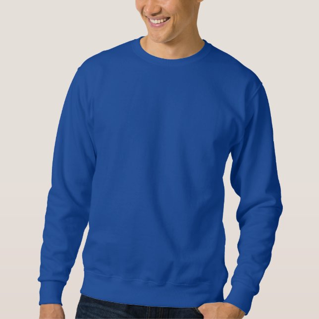 Deep Royal Men Basic Crewneck Sweatshirt (Vorderseite)