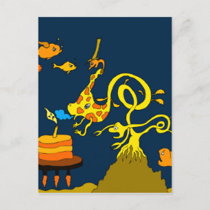 Deep Sea Birthday 12x18.jpg Postkarte