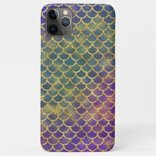 Deep Sea Blue Mermaid Scales Design Case-Mate iPhone Hülle