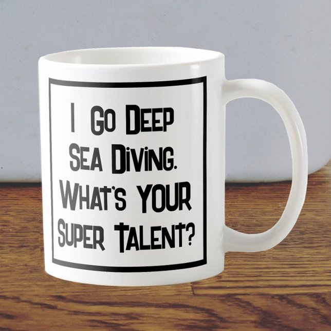 Deep Sea Diver Super Talent. Tasse (Von Creator hochgeladen)