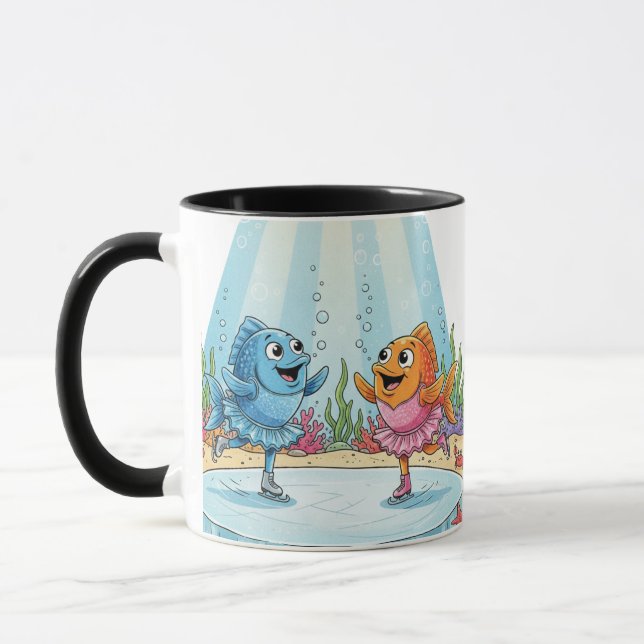 Deep Sea Figure Skating: Sparkling Fish Ballerina  Tasse (Links)