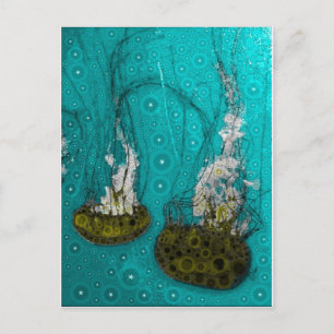 Deep Sea Jellies Postcard Postkarte