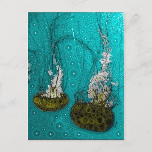 Deep Sea Jellies Postcard Postkarte (Vorderseite)