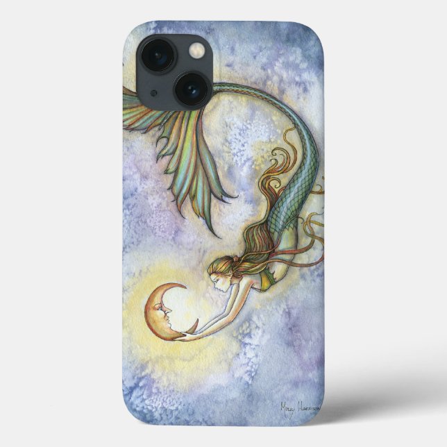 Deep Sea Moon Mermaid Fantasy Art Case-Mate iPhone Hülle (Rückseite)