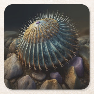 Deep Sea Urchin Rechteckiger Pappuntersetzer