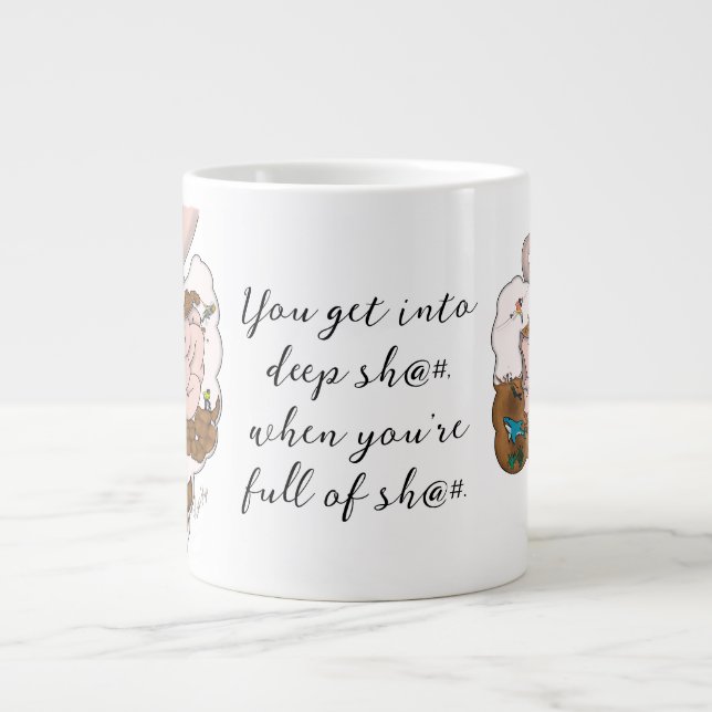 Deep Sh@#-Tasse Jumbo-Tasse (Vorderseite)