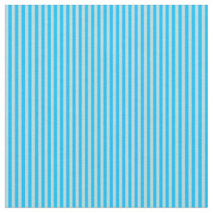Deep Sky Blue and Powder Blue Striping Muster Stoff