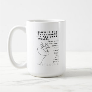 Deep Soul Introvert Philosophie Zitat Nietzsche Kaffeetasse