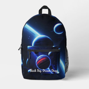 Deep Space Fade - Bold Galaxy Backpack Bedruckter Rucksack