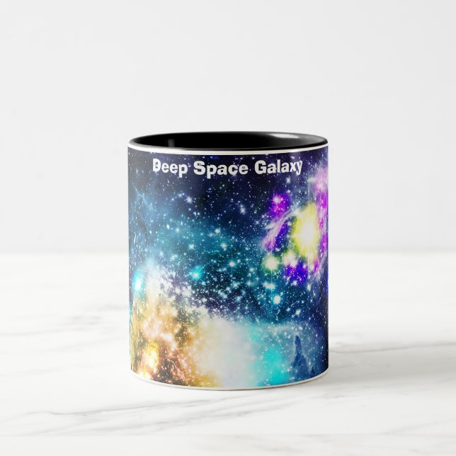 Deep Space Galaxy Zweifarbige Tasse (Mittel)