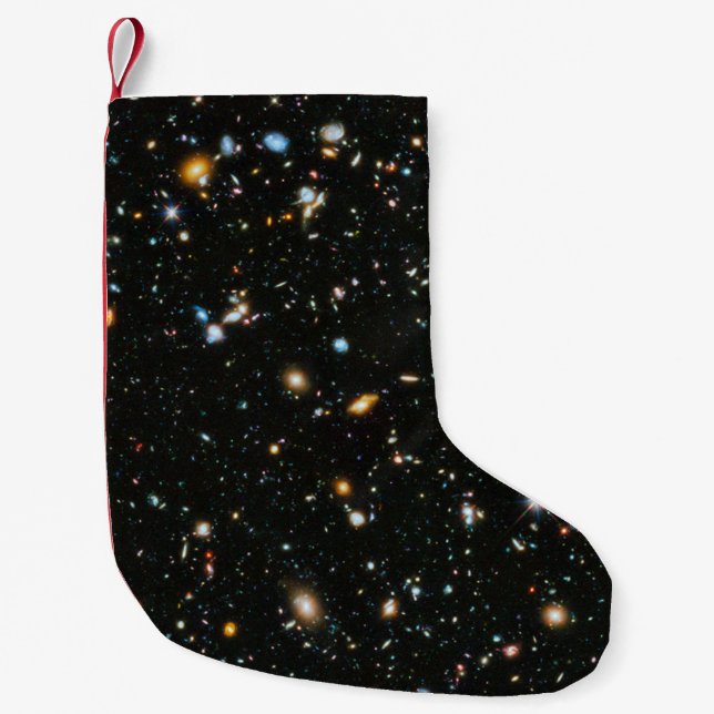 Deep Space Stars und Galaxien Kleiner Weihnachtsstrumpf (Vorderseite)