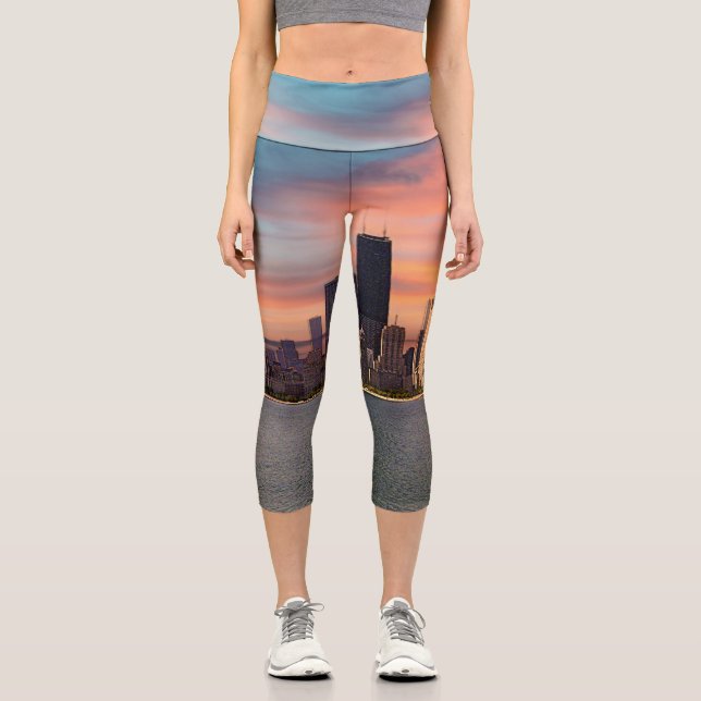 Deep Sunset Chicago Capri Leggings (Vorderseite)