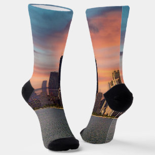 Deep Sunset Chicago Socken
