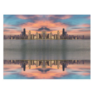 Deep Sunset Chicago Tischdecke