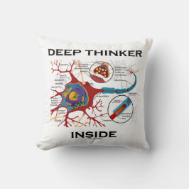Deep Thinker Inside (Neuron Synapse) Kissen