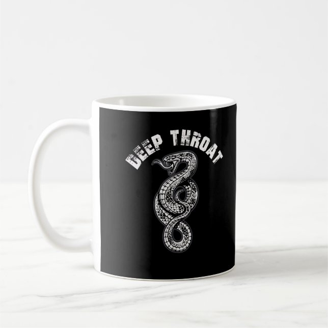 Deep Throat Snake Adult Humor Kaffeetasse (Links)