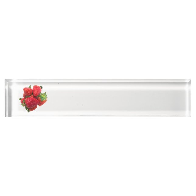 Deep Traum Erdbeeren Image Namensplakette (Vorderseite)