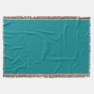 Deep Turquoise Throw Blanket Decke
