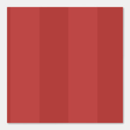 Deep Vermillion Red Six Inch Shadow Stripe Tapete
