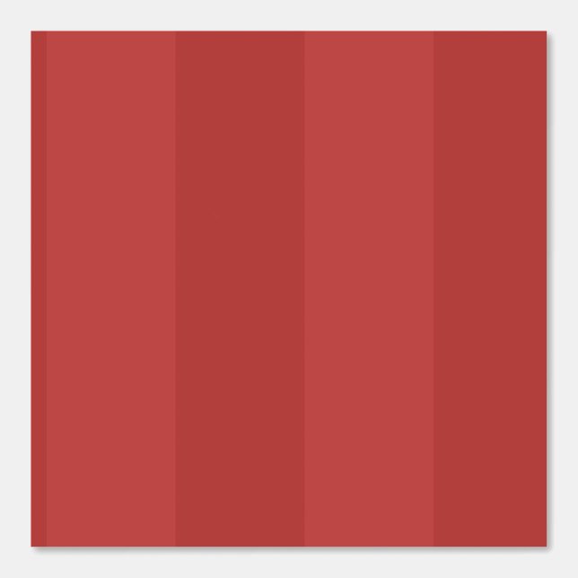 Deep Vermillion Red Six Inch Shadow Stripe Tapete (Vorderseite)