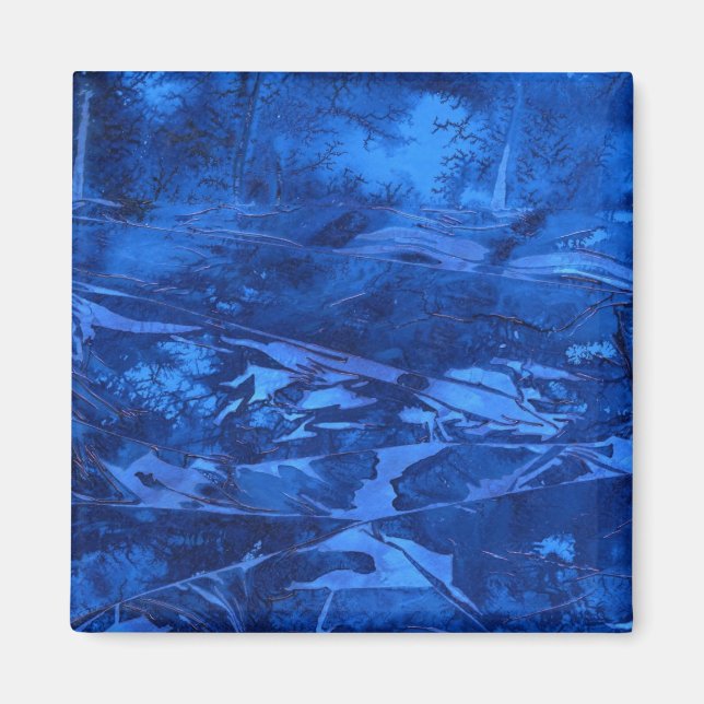 "Deep Water #5" Abstrakt Art Magnet (Vorne)