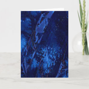 "Deep Waters #1" Abstrakte Design-Grußkarte Karte