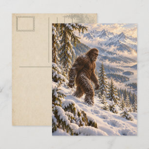 Deep Winter Bigfoot Postkarte