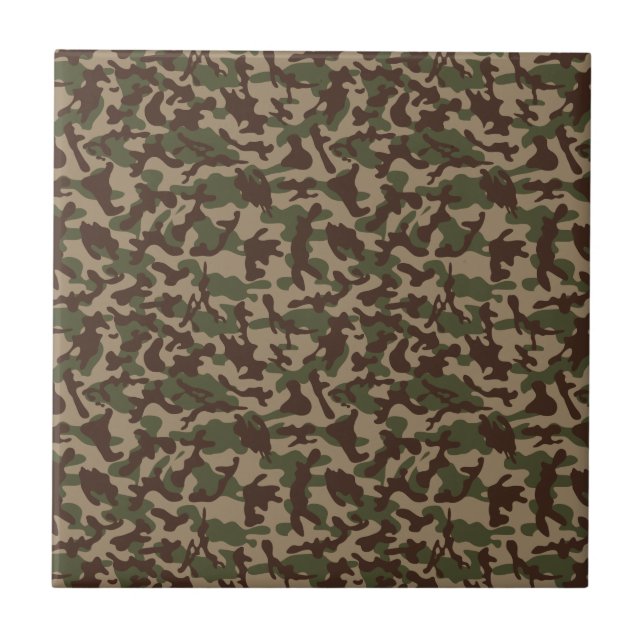 Deep Wood Camouflage Fliese (Vorderseite)