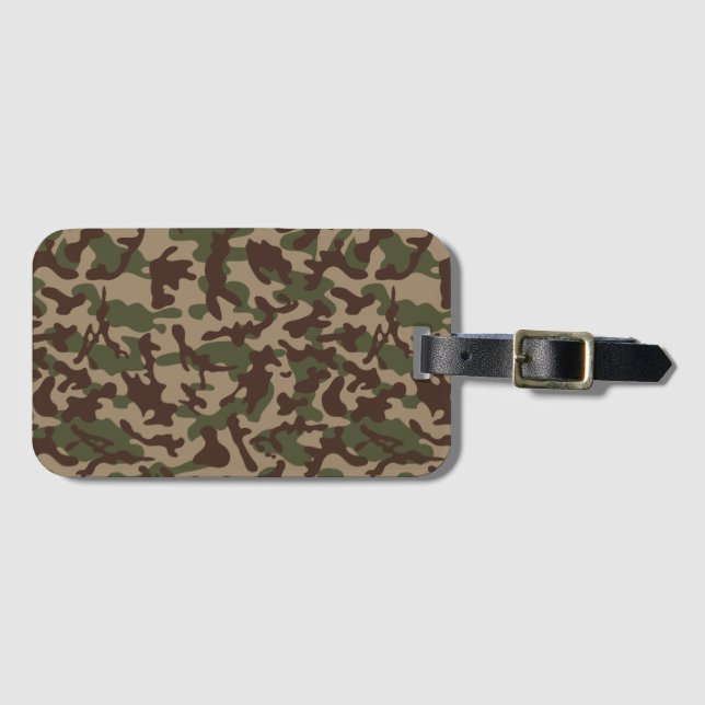 Deep Wood Camouflage Gepäckanhänger (Vorderseite (Horizontal))