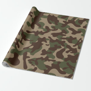 Deep Wood Camouflage Geschenkpapier