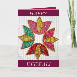 Deepavali oder Deewali Gruß-Karte Karte