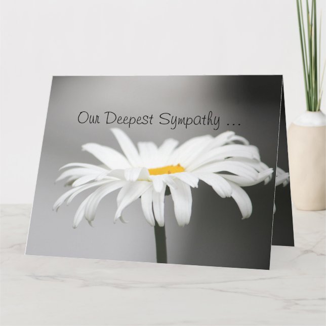 Deepe Beileid Note Card Karte (Vorderseite)