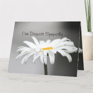 Deepe Beileid Note Card Karte
