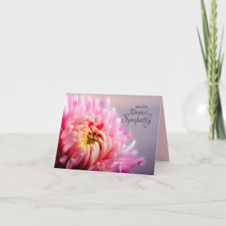Deepest Beileid Chrysanthemum Blank Note Card Karte