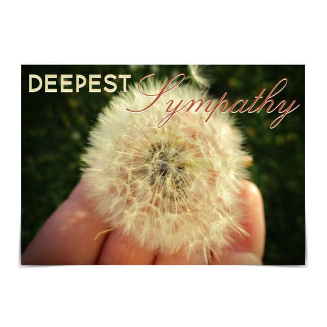 "Deepest Beileid" Dandelion Abend Card Karte (Von Creator hochgeladen)
