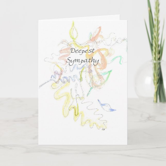 "Deepest" Sympathy Card Karte (Vorderseite)