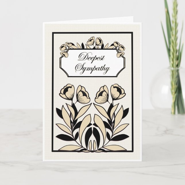 Deepest Sympathy – Multilingual Condolence Card Karte (Vorderseite)