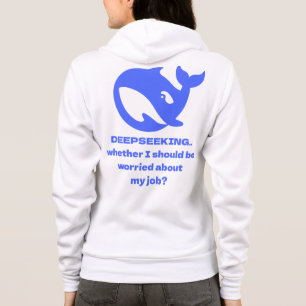 DEEPSEEK - Vorder- und Rückseite - individuell anp Hoodie