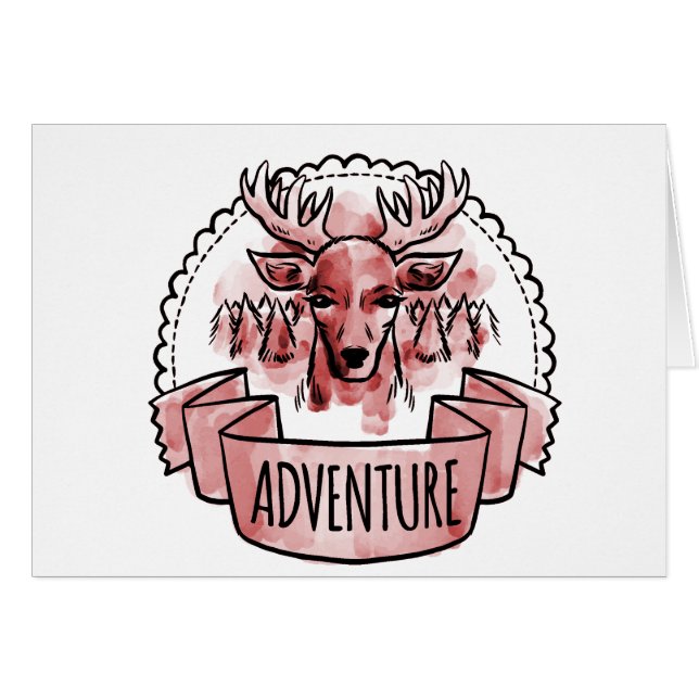 Deer Adventure Badge (Vorderseite (Horizontal))