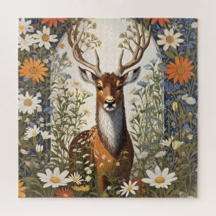 Deer Amid Daisy Blume Puzzle